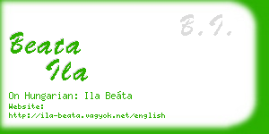 beata ila business card